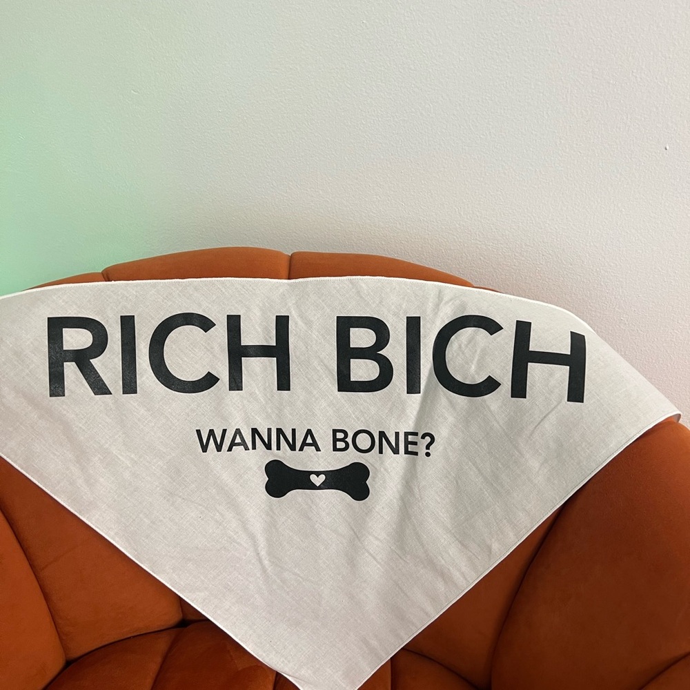White Dog Bandana